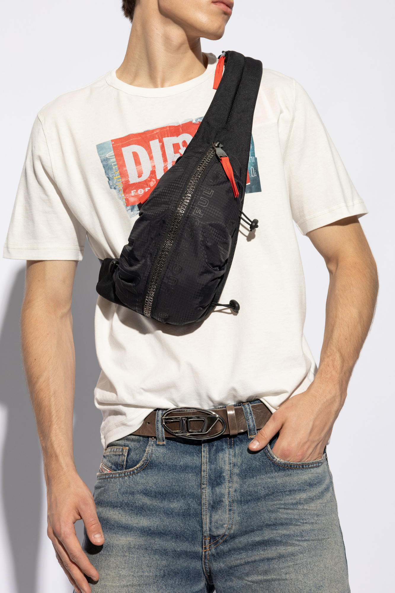 Diesel One-shoulder backpack `ZIP-D ZIP-D` | Men's Bags | Vitkac